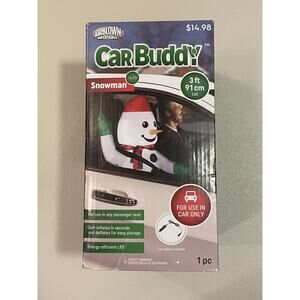 NEW Gemmy Car Buddy Inflatable Snowman for in Car Use Only - 3 ft Tall